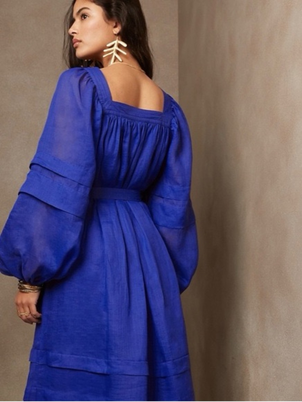Banana Republic Cobalt Blue Midi Dress